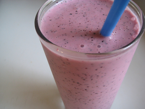 Blueberry Tofu Smoothie